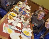 Team Lunch in between games 2019